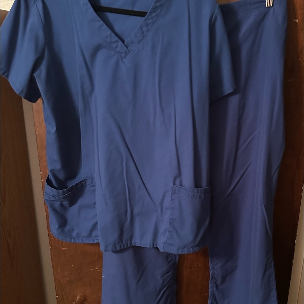 Uniform Advantage Royal Blue Scrub Set